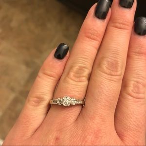 Diamond Accent Promise Ring in 10K White Gold